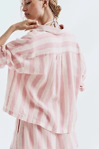 Chemise en lin mélangé