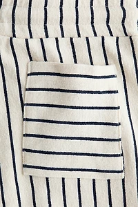 Pantalon à cordon en jersey texturé