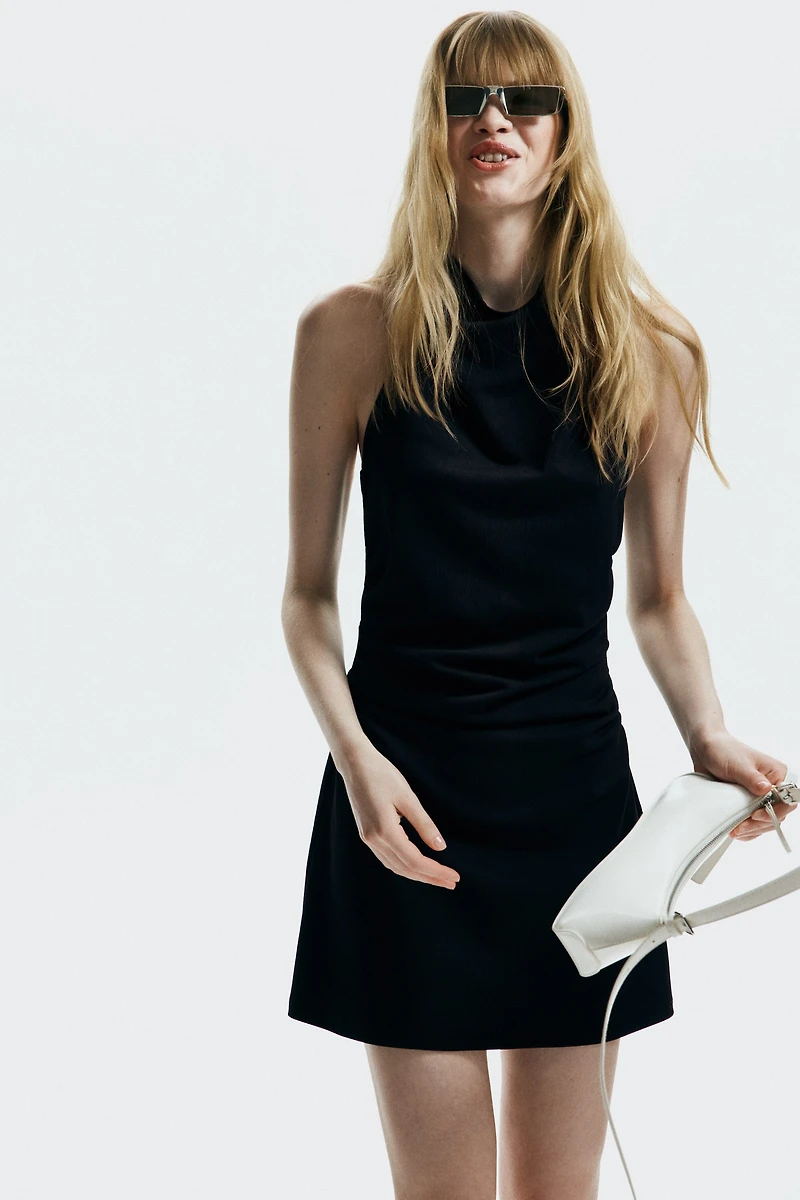 Draped Halterneck Dress