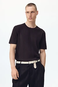 Slim-Fit Knit T-Shirt