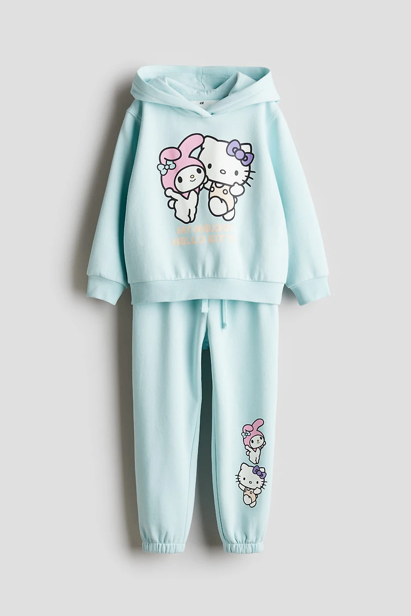 2-piece Printed Sweatshirt Set