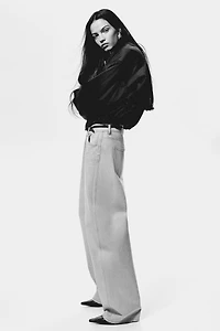 Barrel Leg High Waist Jeans