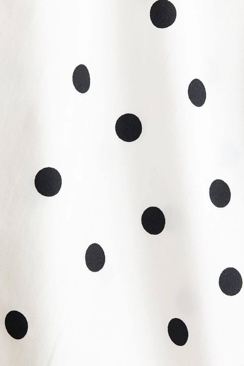 Midi Dress with Flared Skirt