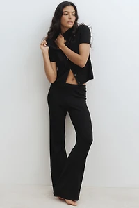 Rib-Knit Pants