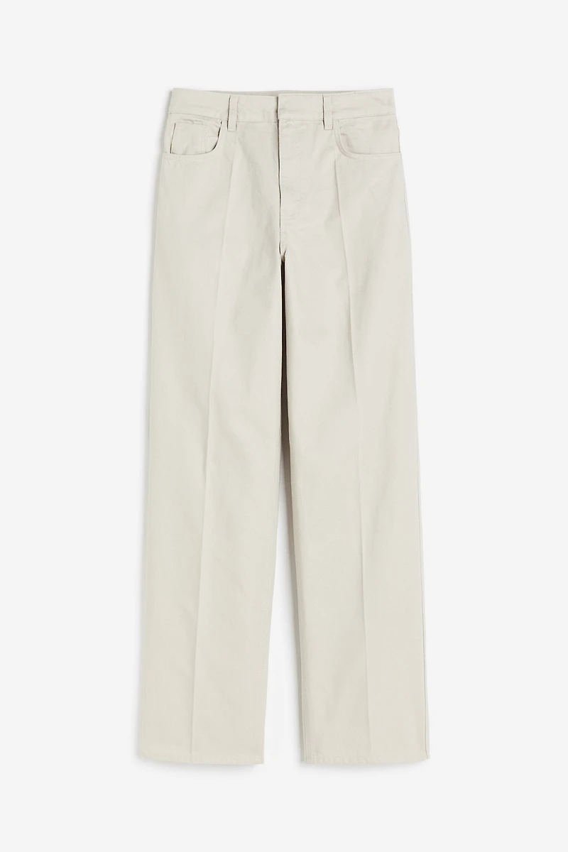 Pantalon droit en sergé