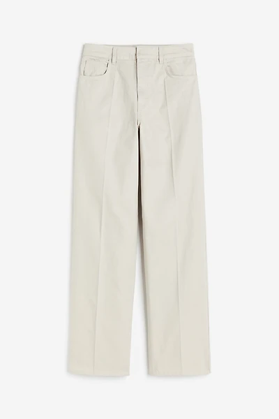 Pantalon droit en sergé