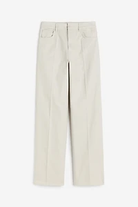 Pantalon droit en sergé