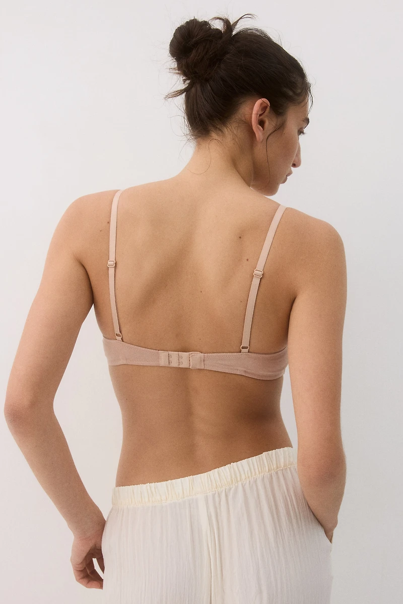 2-pack Padded Soft-cup Cotton Bras