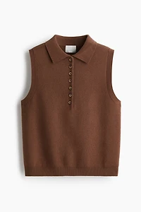 Sweater Vest with Collar