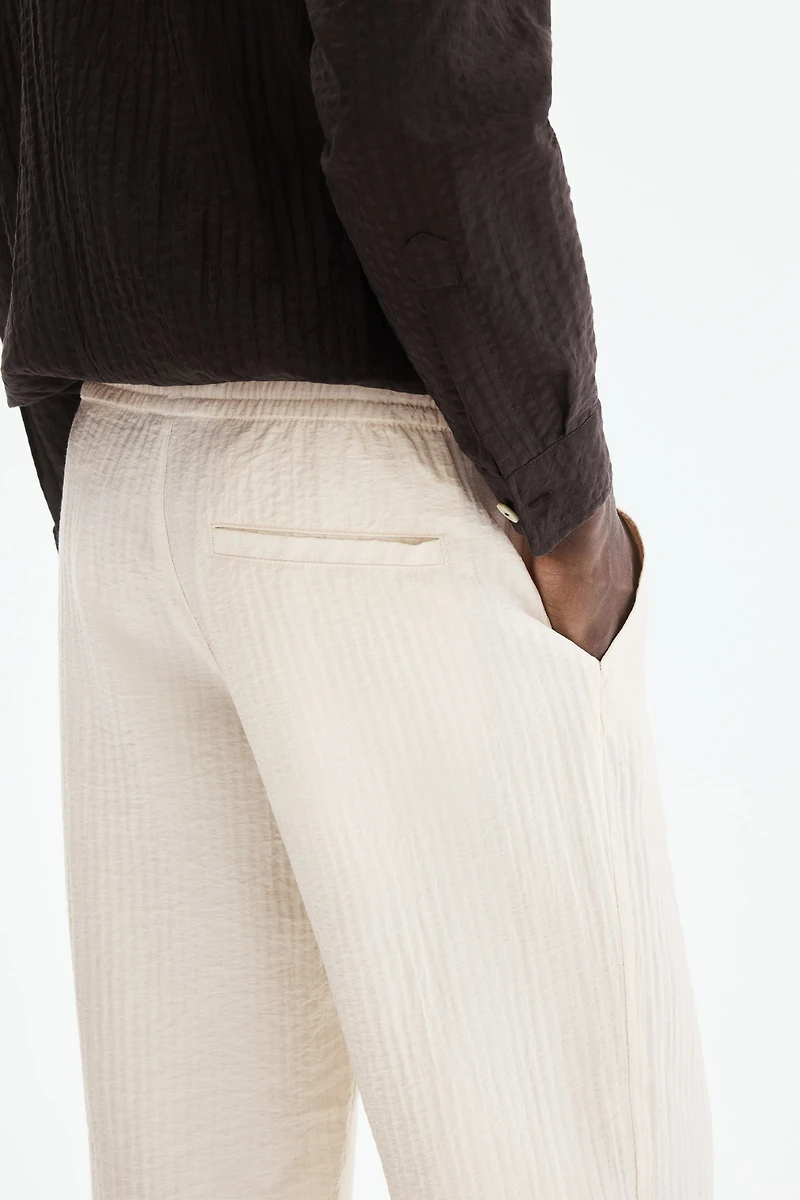Relaxed-Fit Textured Pants