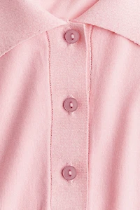 Fine-Knit Polo Shirt