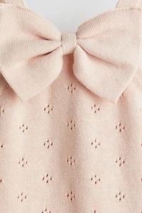 Pointelle-Knit Cotton Dress