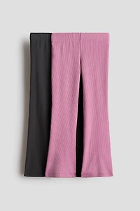 Lot de 2 leggings évasés