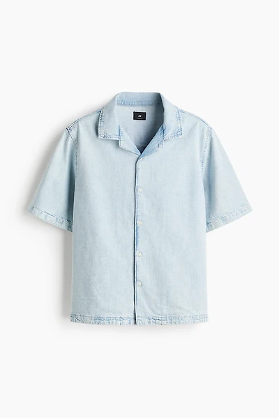 Regular-Fit Denim Resort Shirt