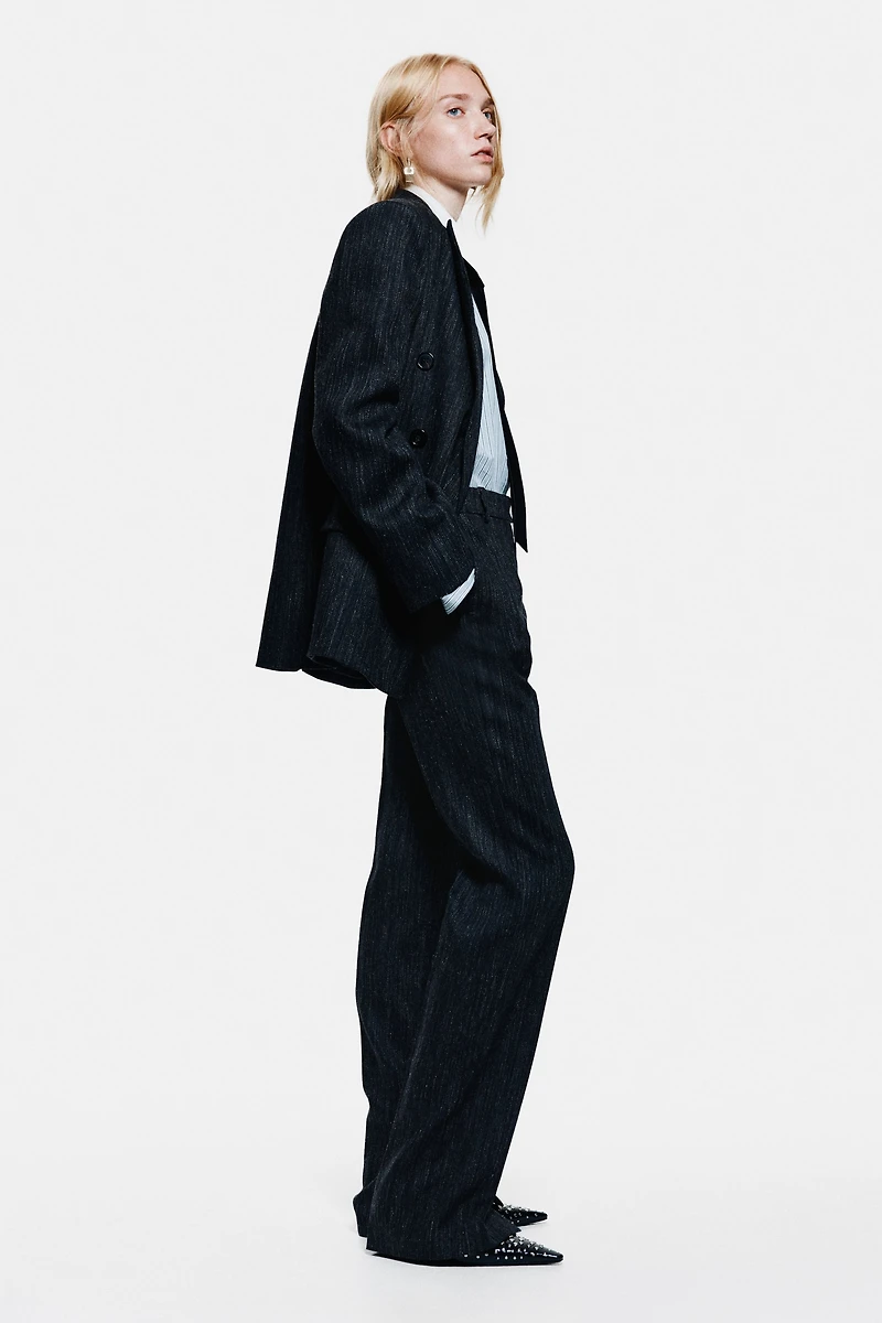 Wool-Blend Dress Pants