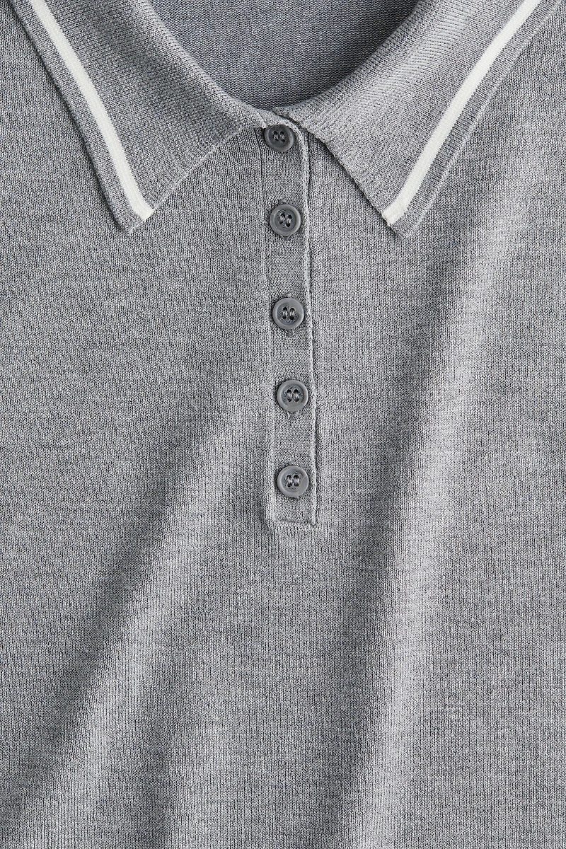 Fine-knit Polo Shirt