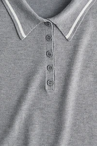 Fine-knit Polo Shirt
