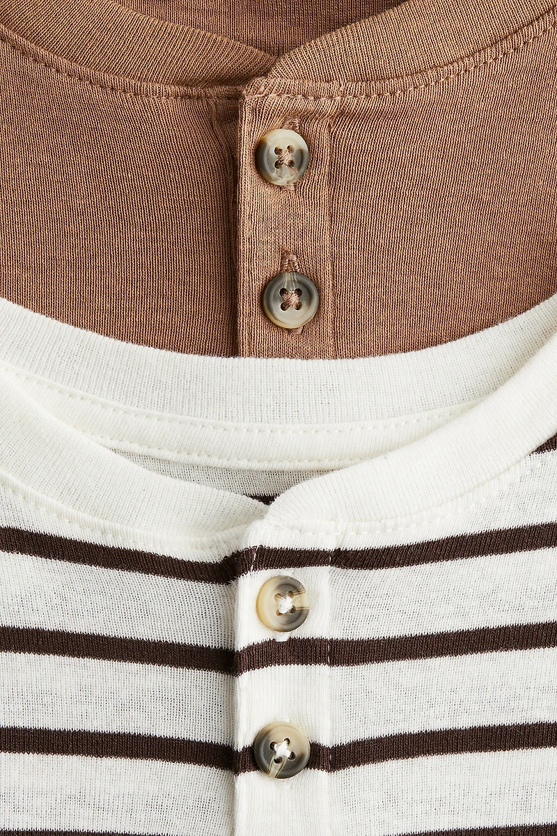 2-pack Henley T-shirts