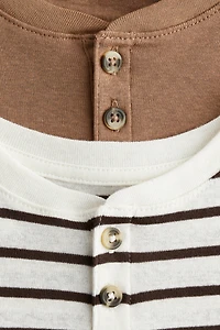 2-pack Henley T-shirts