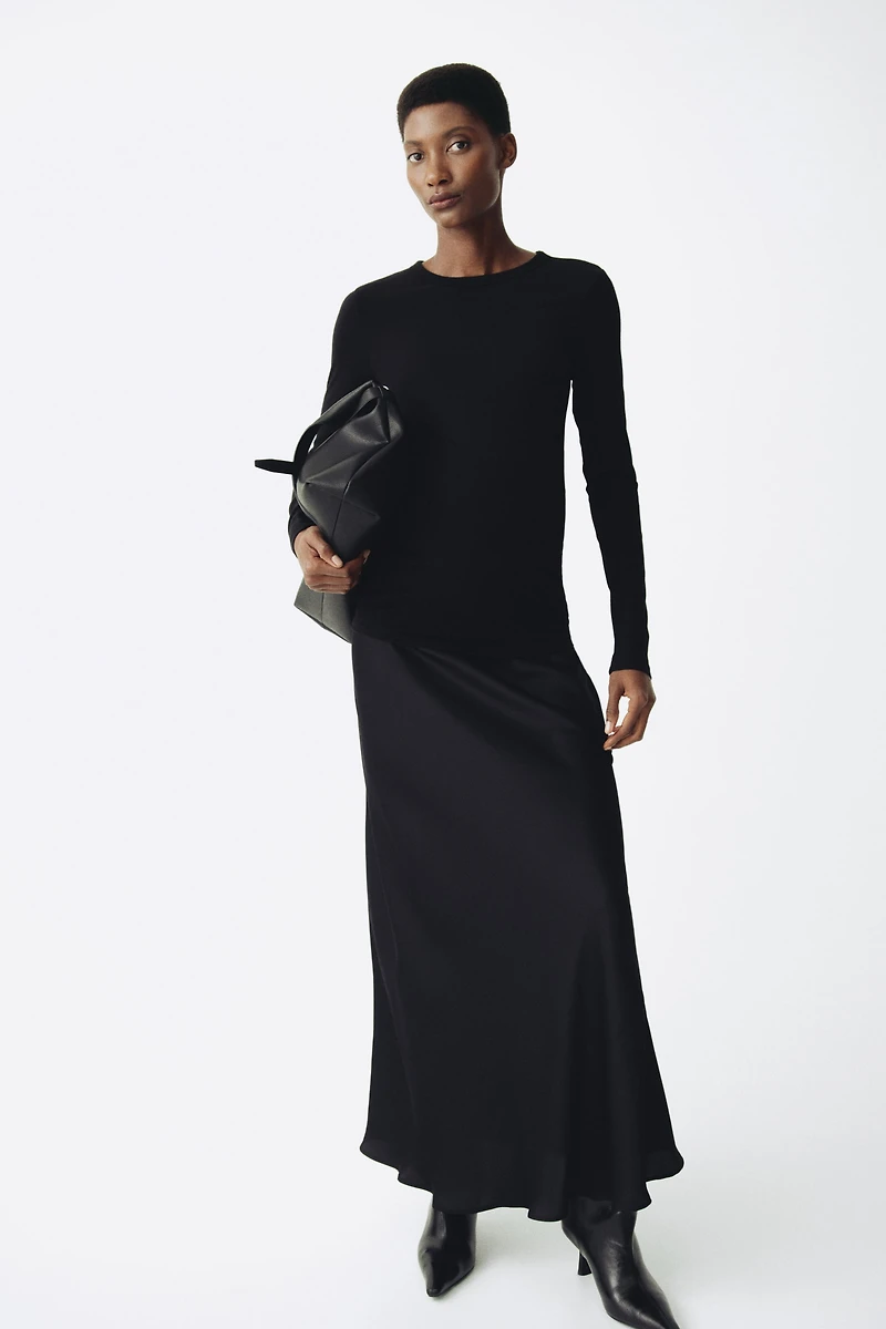 MAMA Ribbed jersey top