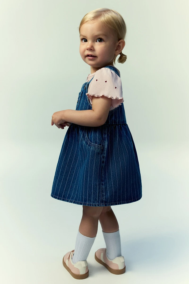 Robe salopette en denim