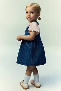 Robe salopette en denim