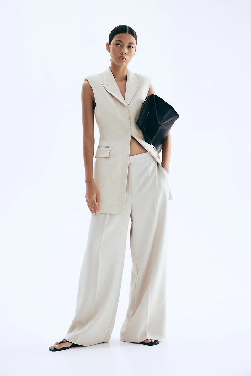 Wide-Leg Dress Pants