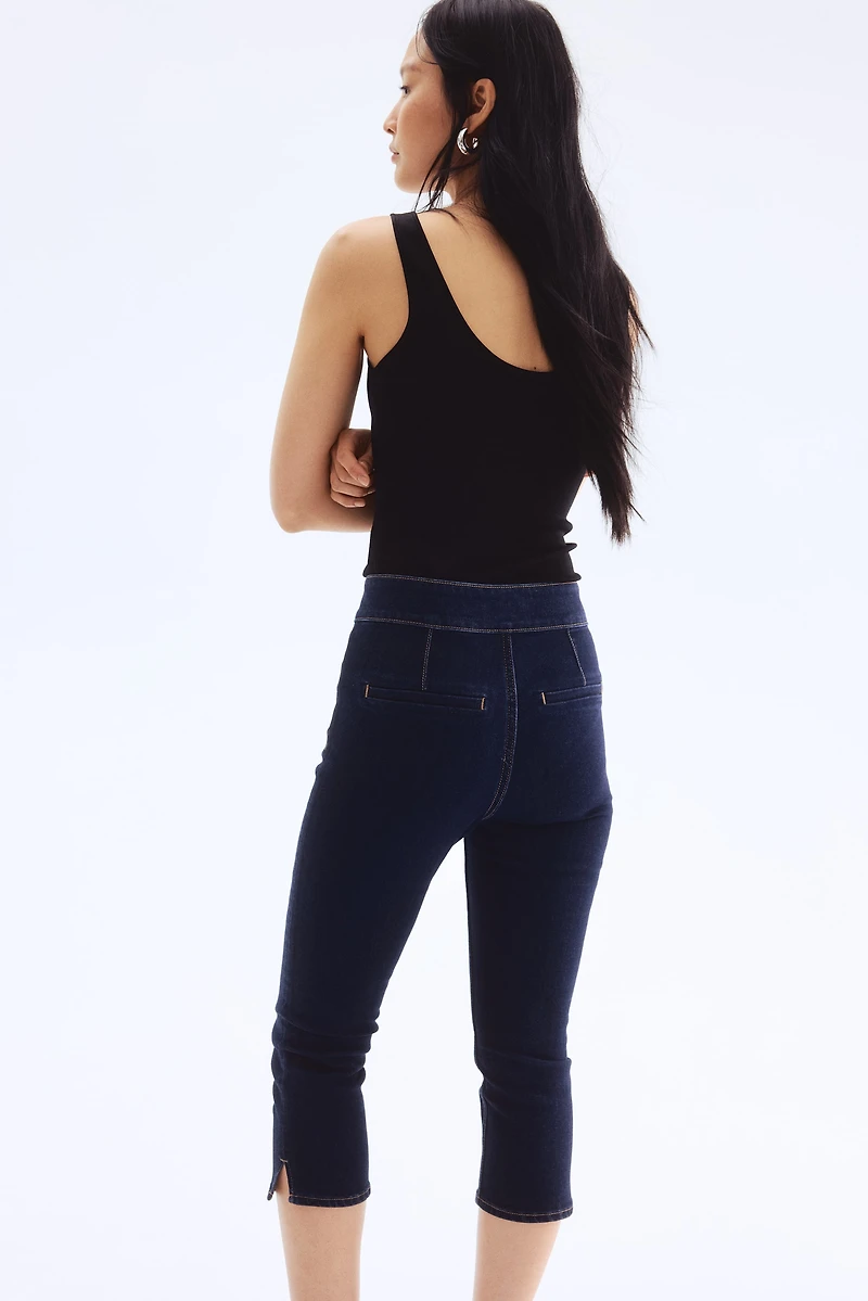 Skinny High Capri Jeans