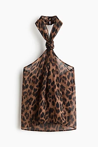 Halterneck Chiffon Top