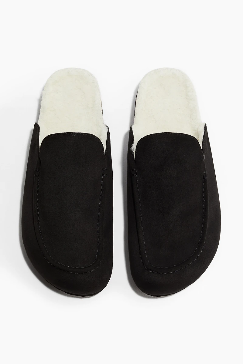 Pile-Lined Slippers