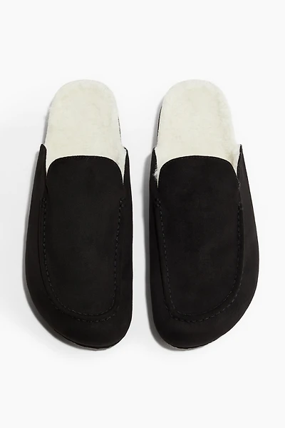 Pile-Lined Slippers
