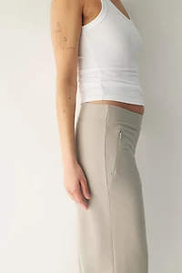 Four-Way Stretch Wide-Cut Pants