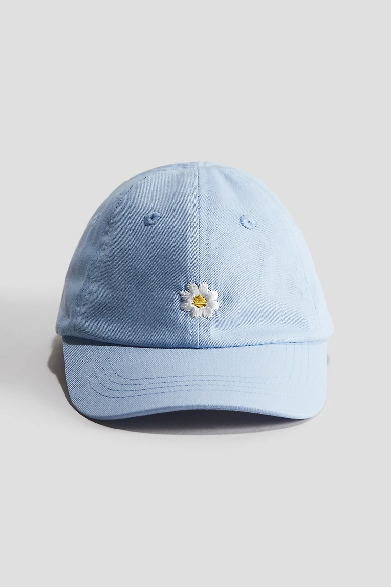 Cap with Embroidered Detail