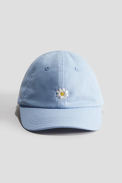 Cap with Embroidered Detail