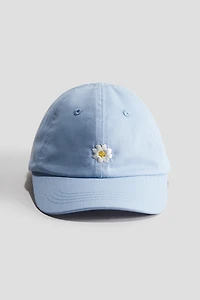 Cap with Embroidered Detail