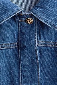 Chemise à enfiler en denim