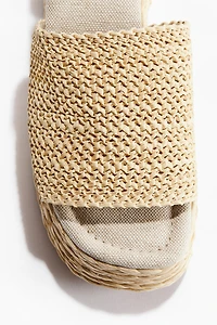Espadrilles à talon