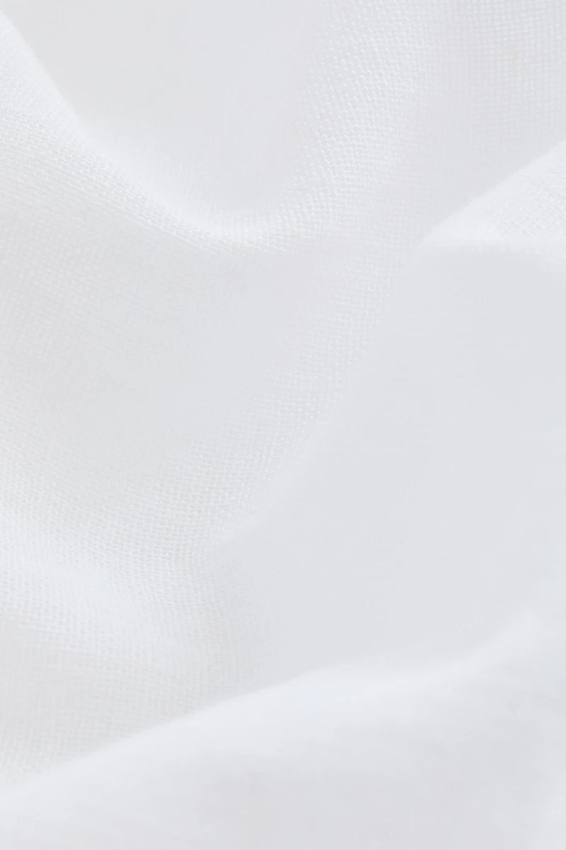 Linen-Blend Café Curtain