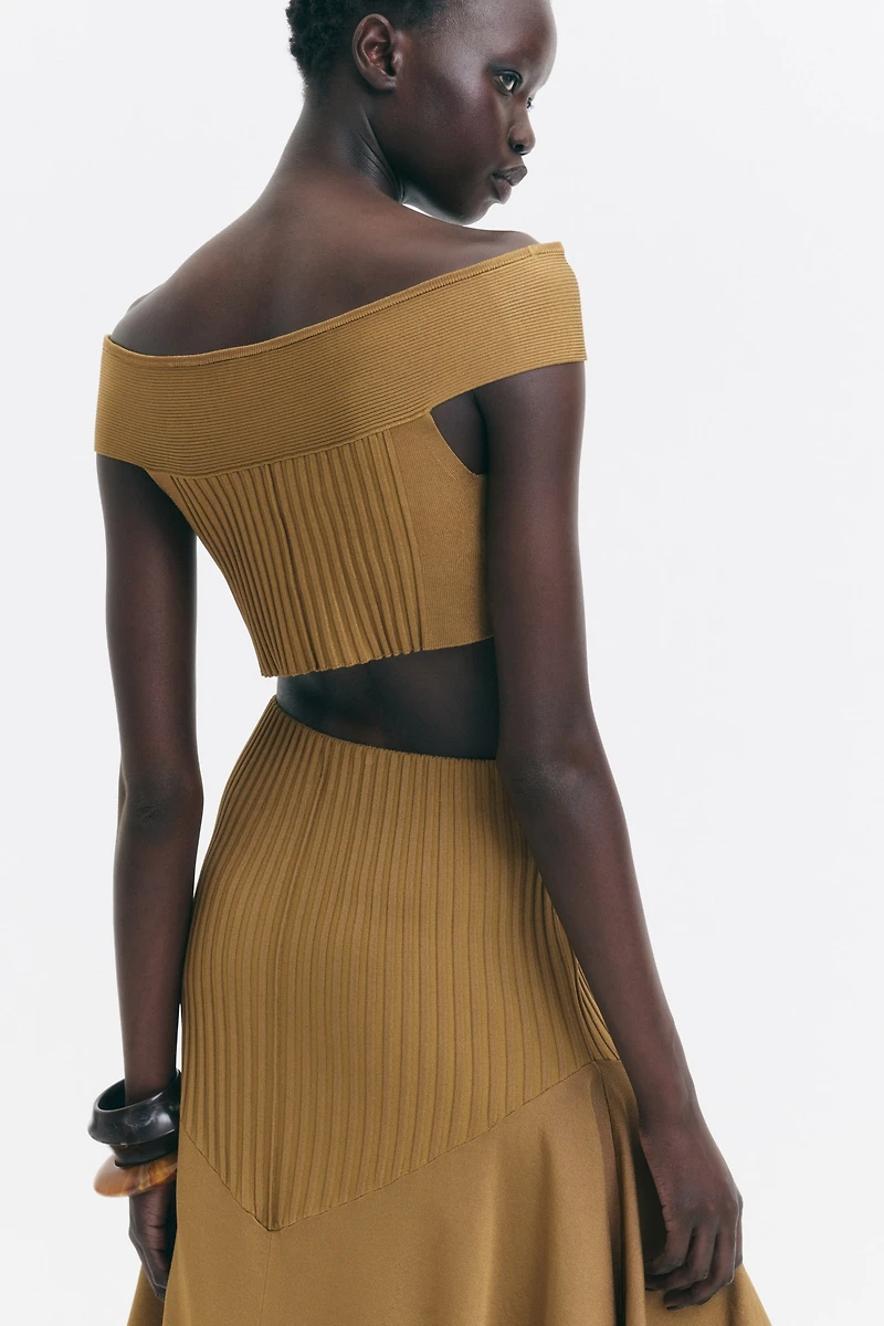 Knit Asymmetric Skirt