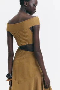 Knit Asymmetric Skirt
