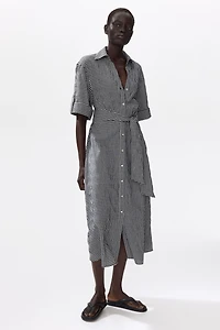 Tie-Belt Dress