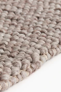 Large Textured-Weave Wool-Blend Rug