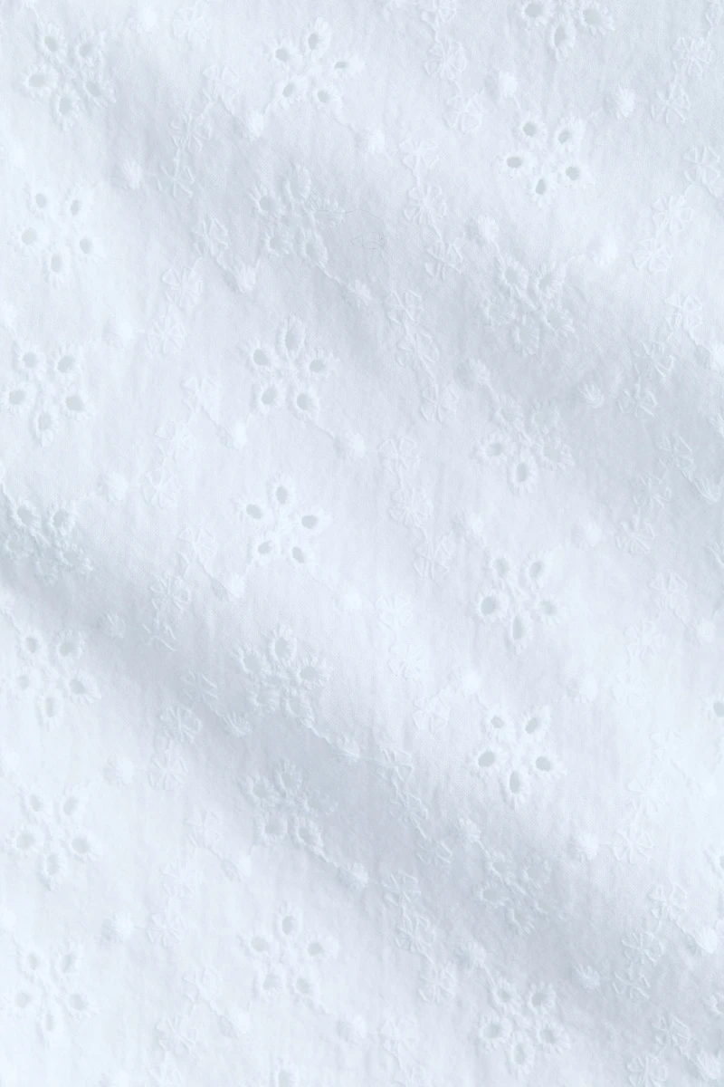 Eyelet-Embroidered Pants