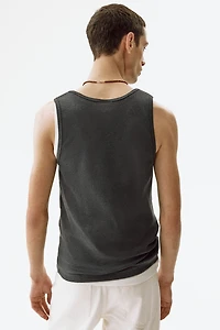Slim-Fit Ribbed Tank Top