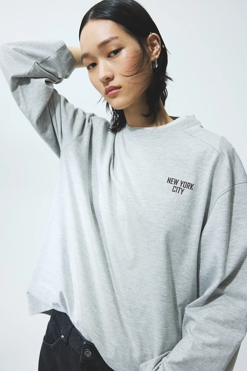 Oversized Jersey Top