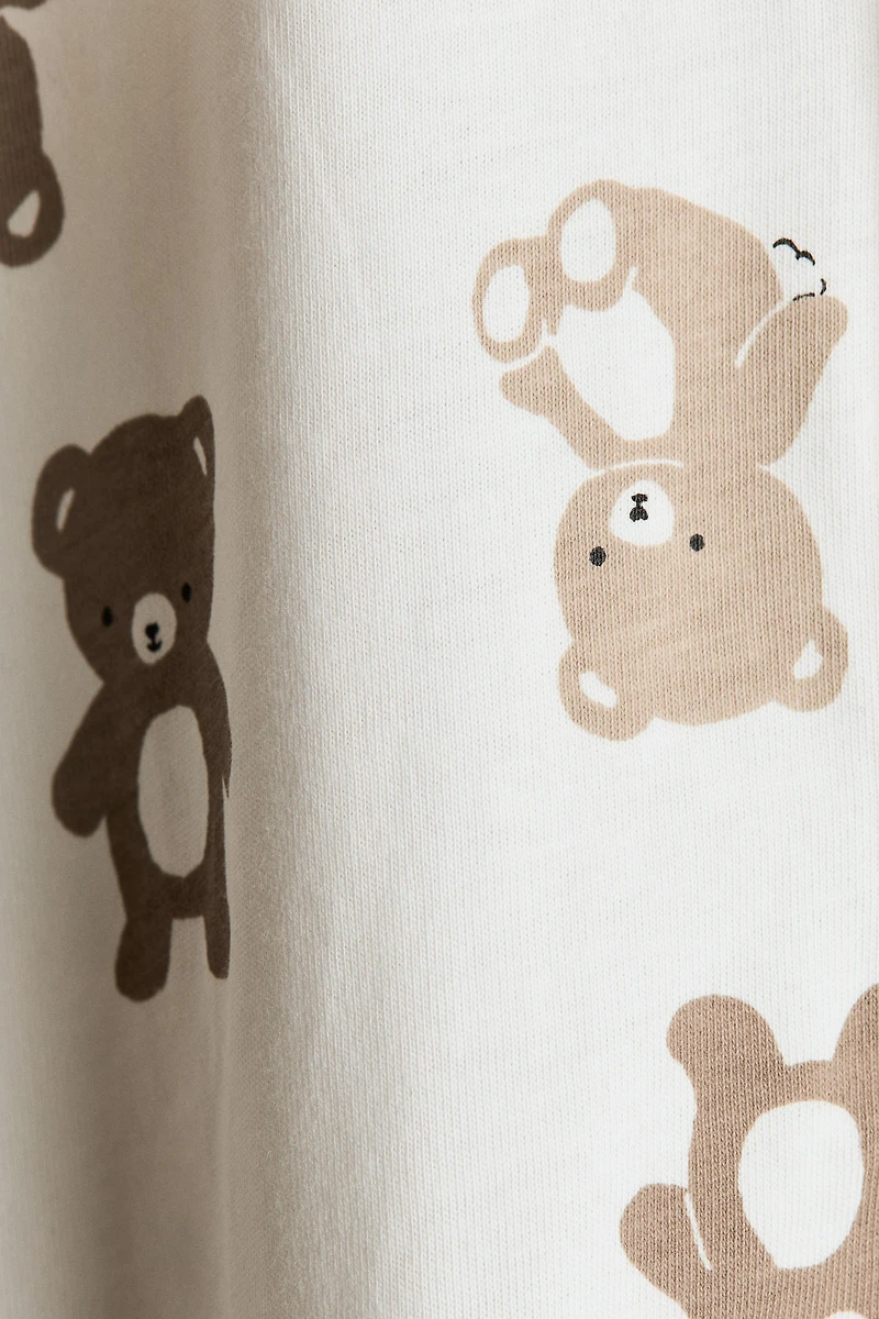 Printed Cotton Pajama Jumpsuit