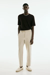 Regular Fit Rib-knit T-shirt