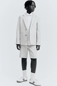 Linen-Blend Shorts