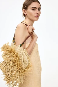 Smocked-Bodice Bandeau Dress