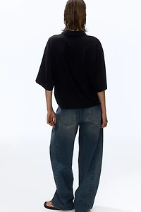 Oversized Linen-Blend Shirt